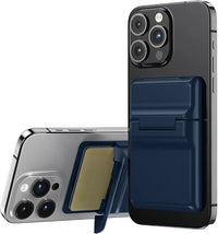 Buy 2-in-1 Magnetic Card Holder with Built-in Kickstand for MagSafe - MAGNETIC CARD HOLDER at Caseles-Black, 