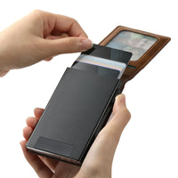 Buy Magnetic Wallet & Phone Stand,Classic Magnetic Card Holder Wallet S2 at Caseles-Brown, 