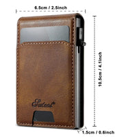 Buy Magnetic Wallet & Phone Stand,Classic Magnetic Card Holder Wallet S2 at Caseles-Brown, 