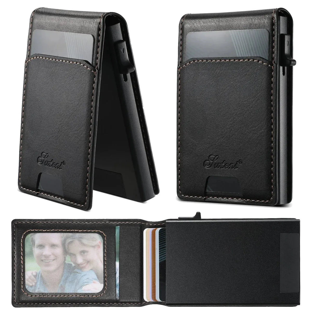 Buy Magnetic Wallet & Phone Stand,Classic Magnetic Card Holder Wallet S2 at Caseles-Brown, 