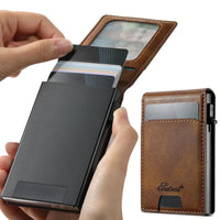 Buy Magnetic Wallet & Phone Stand,Classic Magnetic Card Holder Wallet S2 at Caseles-Brown, 