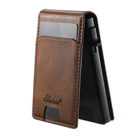 Buy Magnetic Wallet & Phone Stand,Classic Magnetic Card Holder Wallet S2 at Caseles-Brown, 