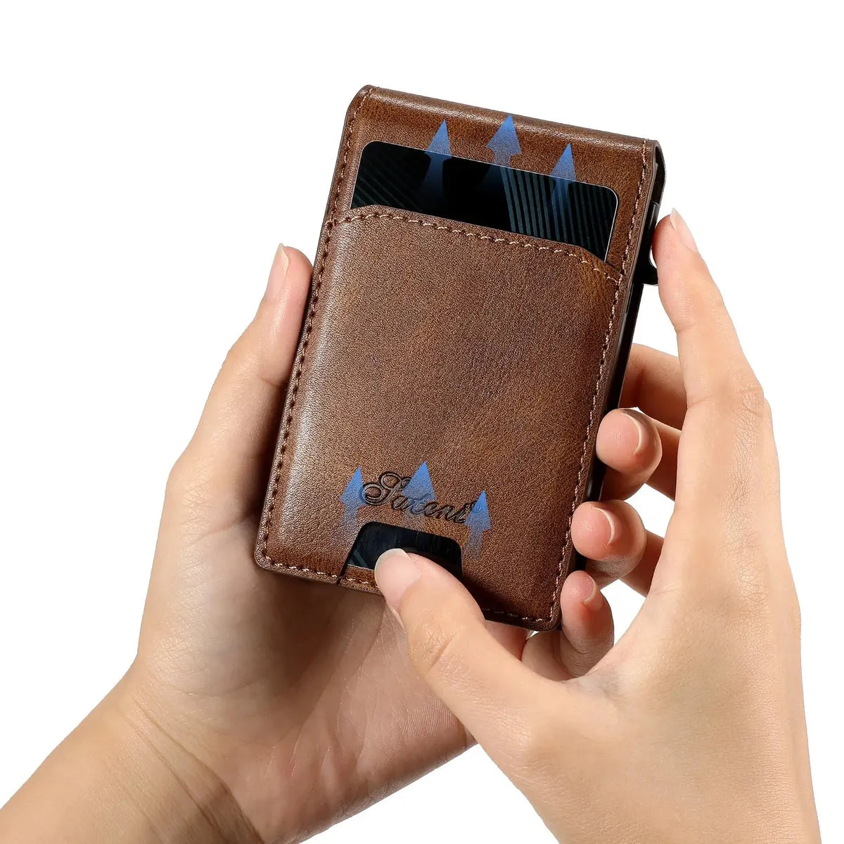Buy Magnetic Wallet & Phone Stand,Classic Magnetic Card Holder Wallet S2 at Caseles-Brown, 