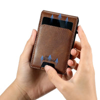 Buy Magnetic Wallet & Phone Stand,Classic Magnetic Card Holder Wallet S2 at Caseles-Brown, 