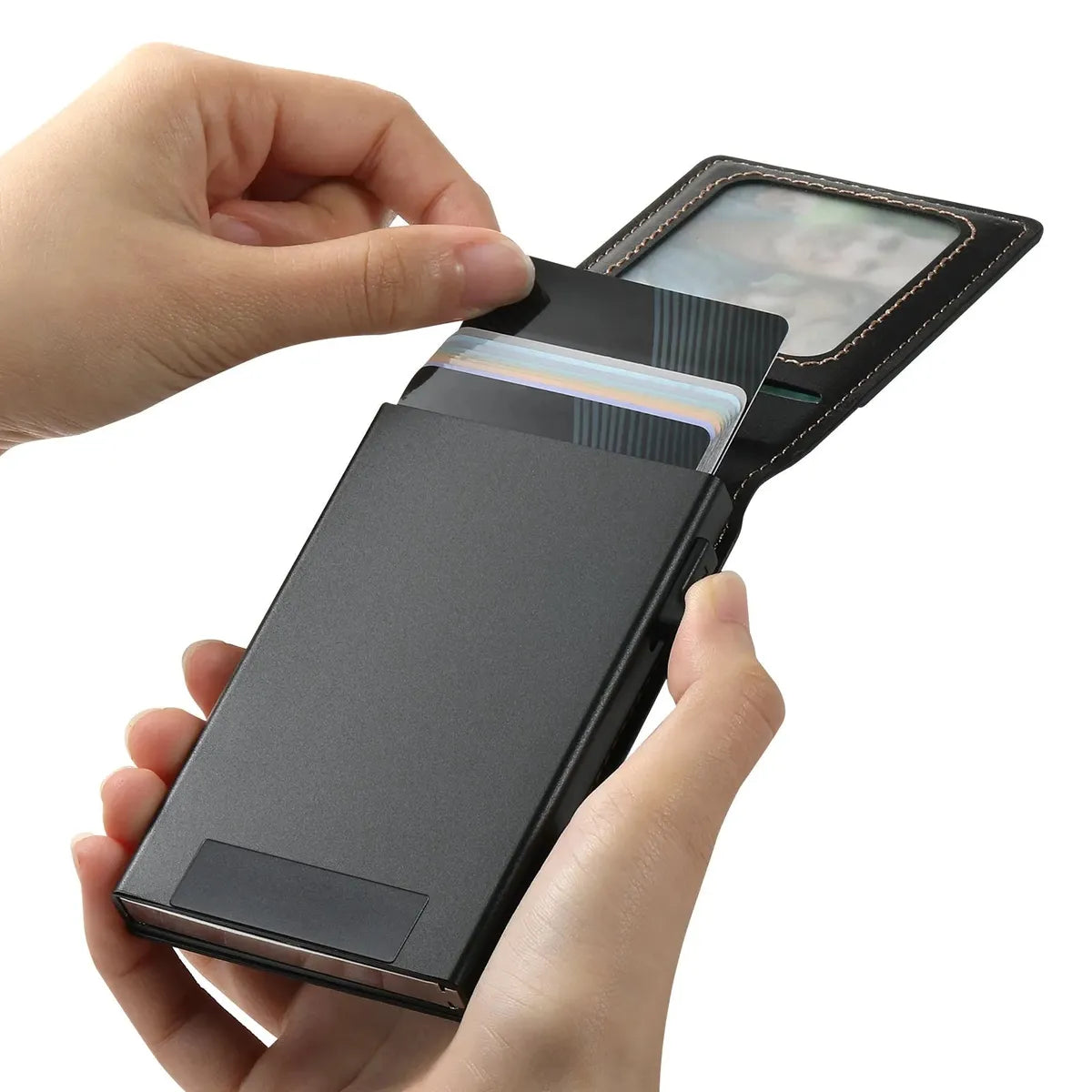 Buy Magnetic Wallet & Phone Stand,Classic Magnetic Card Holder Wallet S2 at Caseles-Brown, 