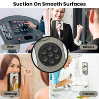 Buy MagSafe Phone Grip & Suction Mount - Magnetic Collapsible Silicone Holder for Videos, Selfies & Hands-Free Use - MAGNETIC SUCK-UP GRIP & MOUNT at Caseles-Black, 