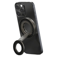 Buy Double Sided Magnetic Phone Ring Holder and 360 Rotating Kickstand Compatible with All MagSafe and Magnetic Smartphones Universal Metal Grip for Gym and Kitchen - MAGRING GRIP at Caseles-Gray, 