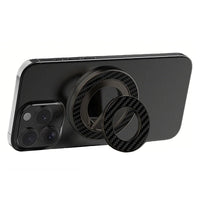 Buy Double Sided Magnetic Phone Ring Holder and 360 Rotating Kickstand Compatible with All MagSafe and Magnetic Smartphones Universal Metal Grip for Gym and Kitchen - MAGRING GRIP at Caseles-Gray, 