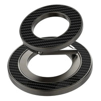 Buy Double Sided Magnetic Phone Ring Holder and 360 Rotating Kickstand Compatible with All MagSafe and Magnetic Smartphones Universal Metal Grip for Gym and Kitchen - MAGRING GRIP at Caseles-Gray, 