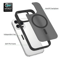 Buy MagSafe iPhone 17 Case with Camera Button, Military-Grade Protection - iPhone MagSafe Clear Case at Caseles -iPhone 17 Pro Max, Black