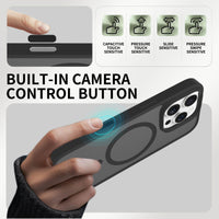 Buy MagSafe iPhone 17 Case with Camera Button, Military-Grade Protection - iPhone MagSafe Clear Case at Caseles -iPhone 17 Pro Max, Black
