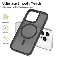Buy MagSafe iPhone 17 Case with Camera Button, Military-Grade Protection - iPhone MagSafe Clear Case at Caseles -iPhone 17 Pro Max, Black