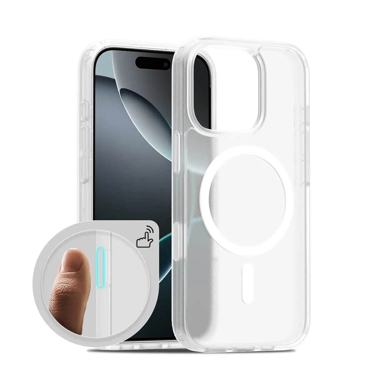 Buy MagSafe iPhone 17 Case with Camera Button, Military-Grade Protection - iPhone MagSafe Clear Case at Caseles -iPhone 17 Pro Max, Clear