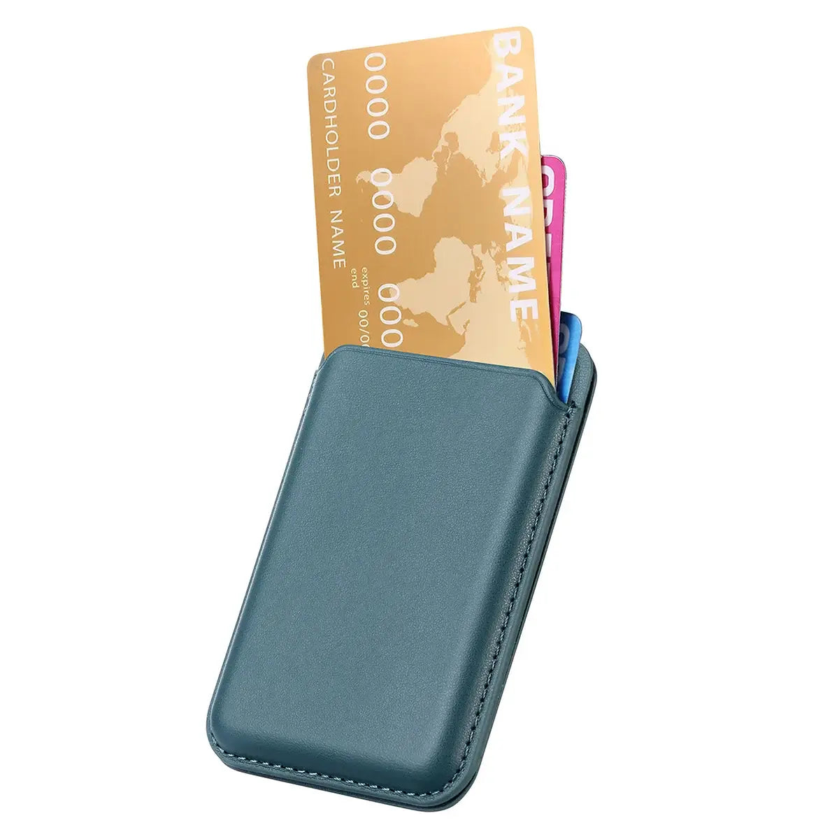 Buy MagSafe Slim Magnetic Wallet for iPhone, 3-Card Holder with Grip & Stand - MAGSAFE MAGNETIC CARD HOLDER FOR IPHONE at Caseles-Black, 