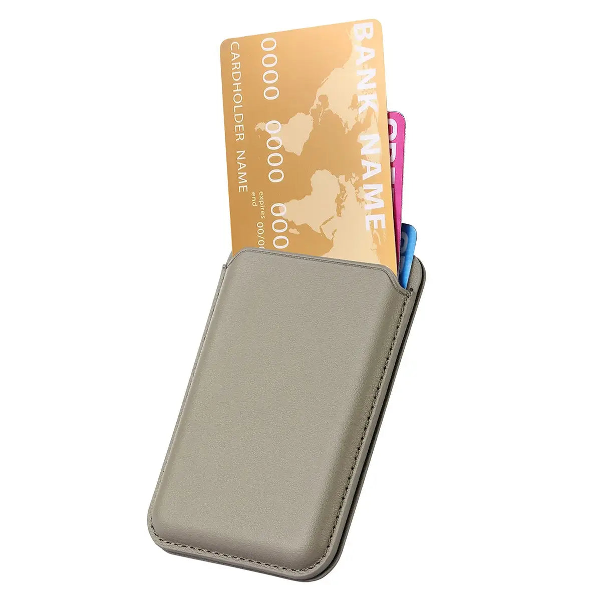 Buy MagSafe Slim Magnetic Wallet for iPhone, 3-Card Holder with Grip & Stand - MAGSAFE MAGNETIC CARD HOLDER FOR IPHONE at Caseles-Black, 