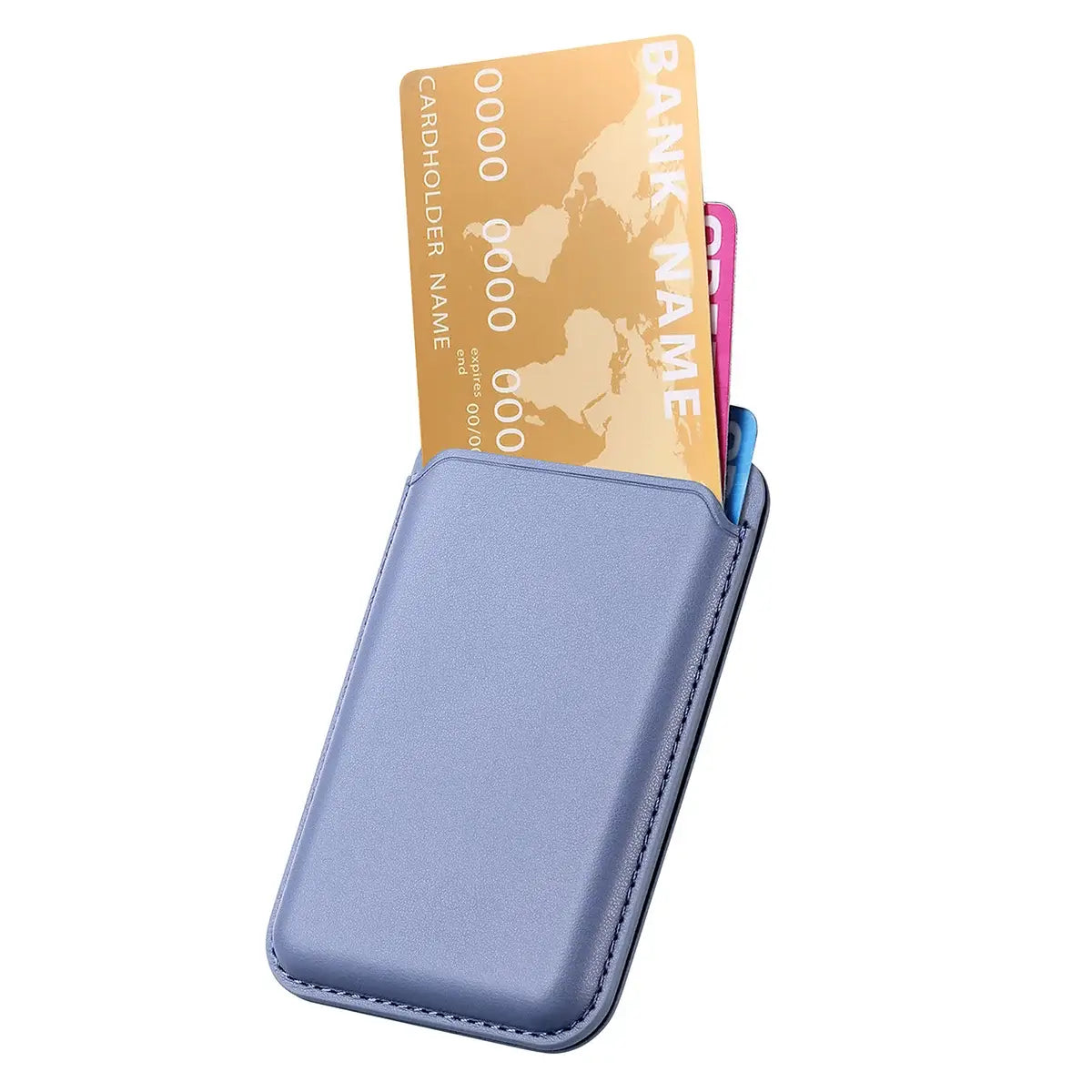 Buy MagSafe Slim Magnetic Wallet for iPhone, 3-Card Holder with Grip & Stand - MAGSAFE MAGNETIC CARD HOLDER FOR IPHONE at Caseles-Black, 
