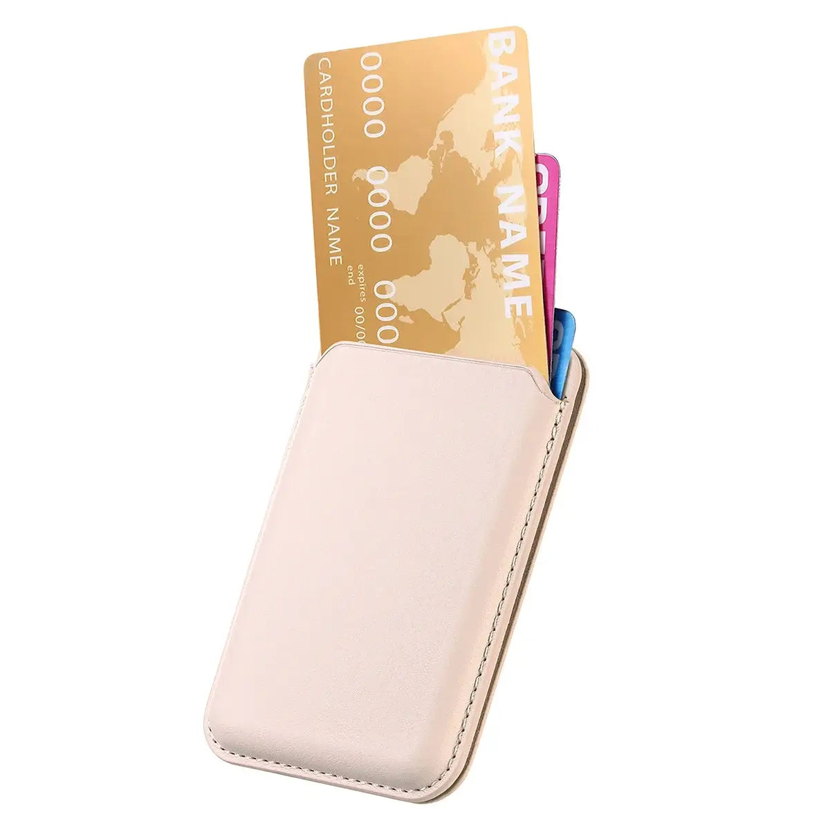 Buy MagSafe Slim Magnetic Wallet for iPhone, 3-Card Holder with Grip & Stand - MAGSAFE MAGNETIC CARD HOLDER FOR IPHONE at Caseles-Black, 