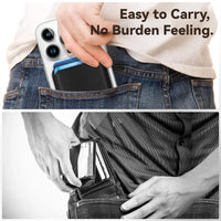 Buy Strong Magnetic MagSafe Card Holder, Premium Leather Wallet Compatible with iPhone - MAGSAFE MAGNETIC CARD WALLET FOR IPHONE at Caseles-Black, 