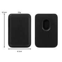 Buy Strong Magnetic MagSafe Card Holder, Premium Leather Wallet Compatible with iPhone - MAGSAFE MAGNETIC CARD WALLET FOR IPHONE at Caseles-Black, 