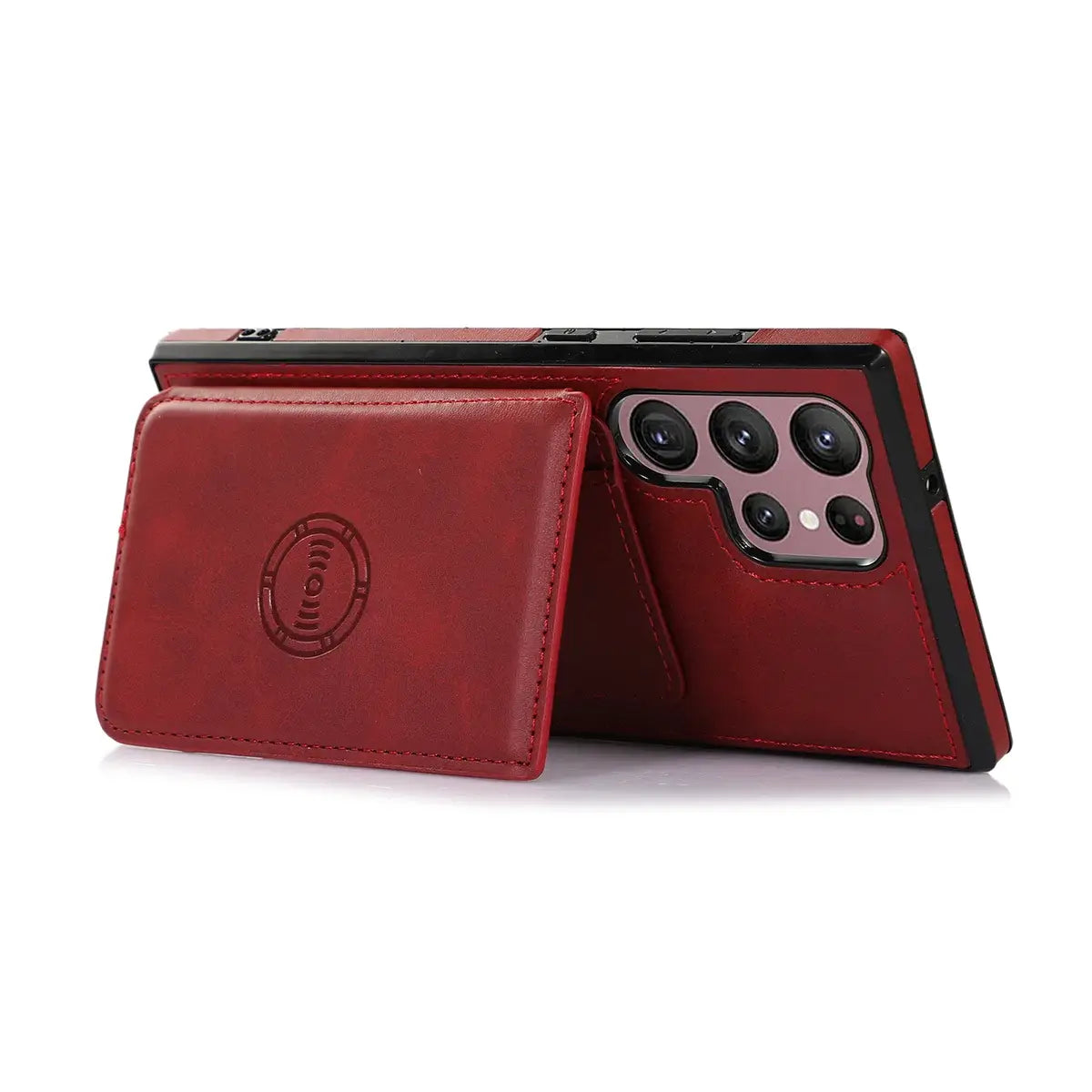 Buy Caseles Leather Wallet Case for Galaxy with 4 Card Holder, RFID Protection & Car Mount Ready, MALACHI at Caseles-Samsung Galaxy S25 Ultra, Brown