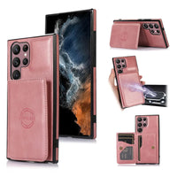 Buy Caseles Leather Wallet Case for Galaxy with 4 Card Holder, RFID Protection & Car Mount Ready, MALACHI at Caseles-Samsung Galaxy S25 Ultra, Brown