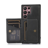 Buy Caseles Leather Wallet Case for Galaxy with 4 Card Holder, RFID Protection & Car Mount Ready, MALACHI at Caseles-Samsung Galaxy S25 Ultra, Brown