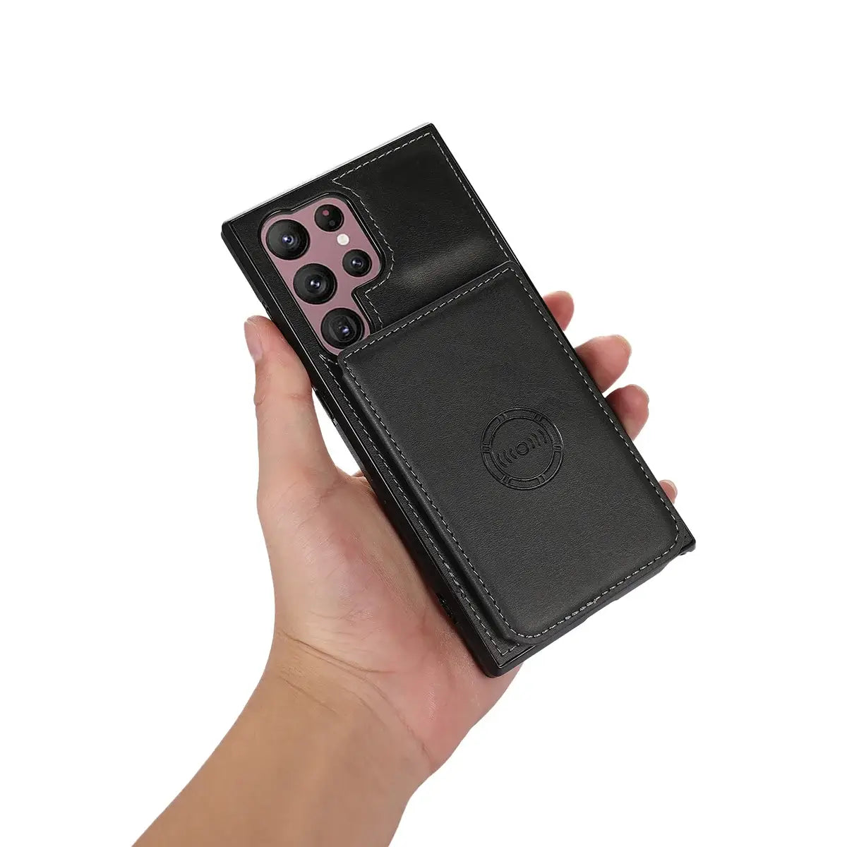 Buy Caseles Leather Wallet Case for Galaxy with 4 Card Holder, RFID Protection & Car Mount Ready, MALACHI at Caseles-Samsung Galaxy S25 Ultra, Brown