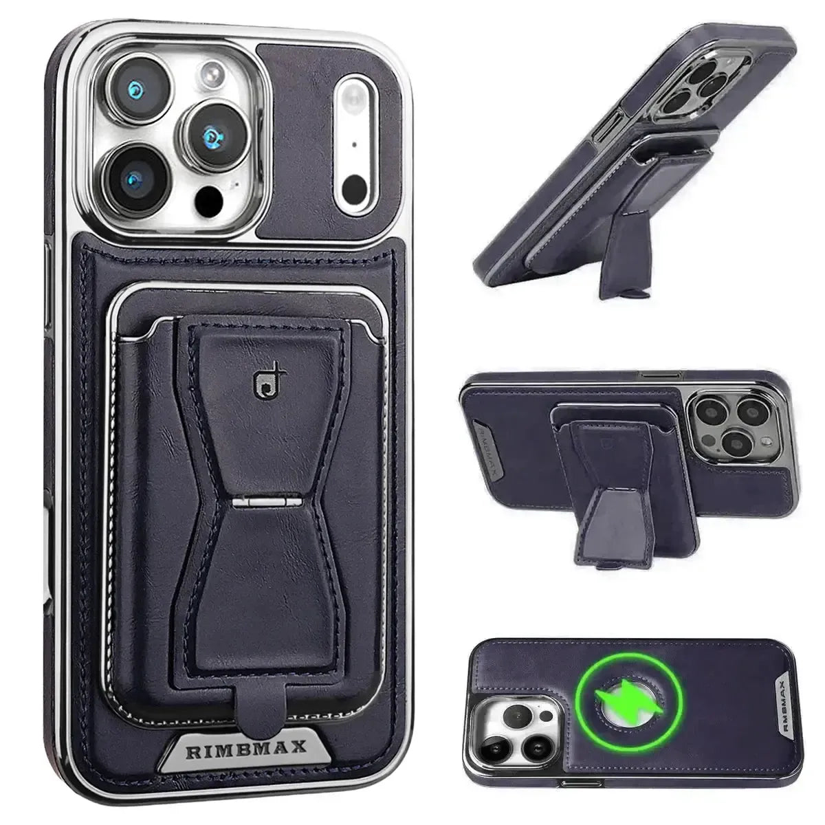 Buy Full Coverage Protection, Leather Phone case, Phone Stander, Card Holder Wallet Case - MALCOLM at Caseles-iPhone 17 Pro Max, Malcolm-Brown