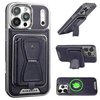 Buy Full Coverage Protection, Leather Phone case, Phone Stander, Card Holder Wallet Case - MALCOLM at Caseles-iPhone 17 Pro Max, Malcolm-Brown