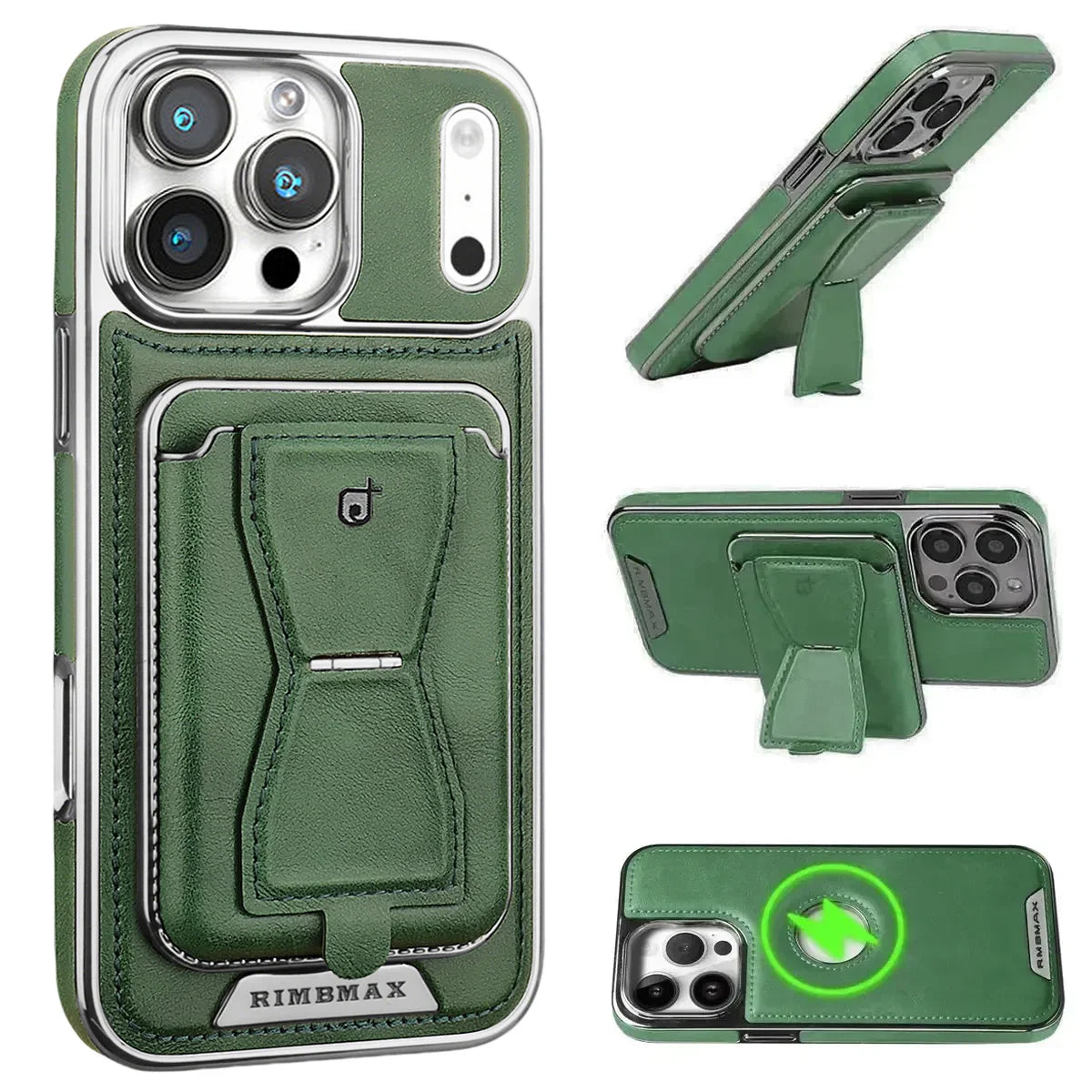 Buy Full Coverage Protection, Leather Phone case, Phone Stander, Card Holder Wallet Case - MALCOLM at Caseles-iPhone 17 Pro Max, Malcolm-Brown