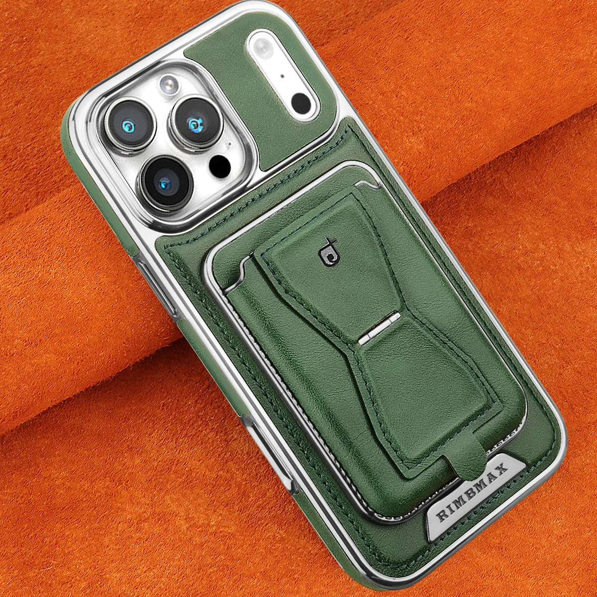 Buy Full Coverage Protection, Leather Phone case, Phone Stander, Card Holder Wallet Case - MALCOLM at Caseles-iPhone 17 Pro Max, Malcolm-Brown