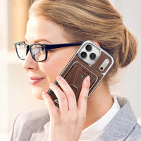 Buy Full Coverage Protection, Leather Phone case, Phone Stander, Card Holder Wallet Case - MALCOLM at Caseles-iPhone 17 Pro Max, Malcolm-Brown