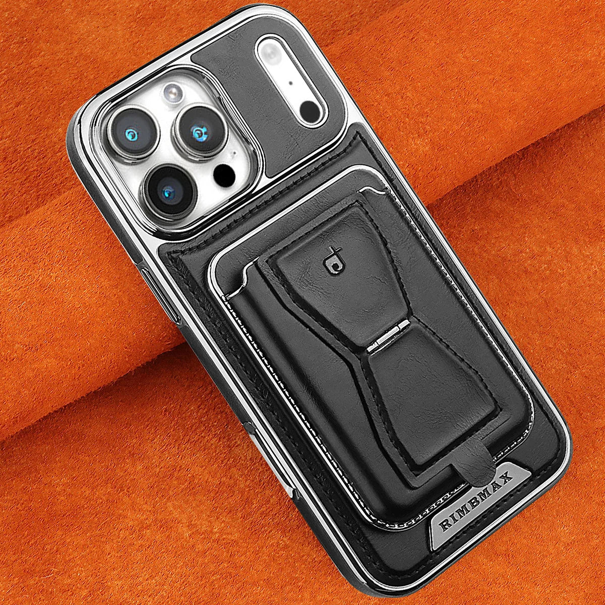 Buy Full Coverage Protection, Leather Phone case, Phone Stander, Card Holder Wallet Case - MALCOLM at Caseles-iPhone 17 Pro Max, Malcolm-Brown