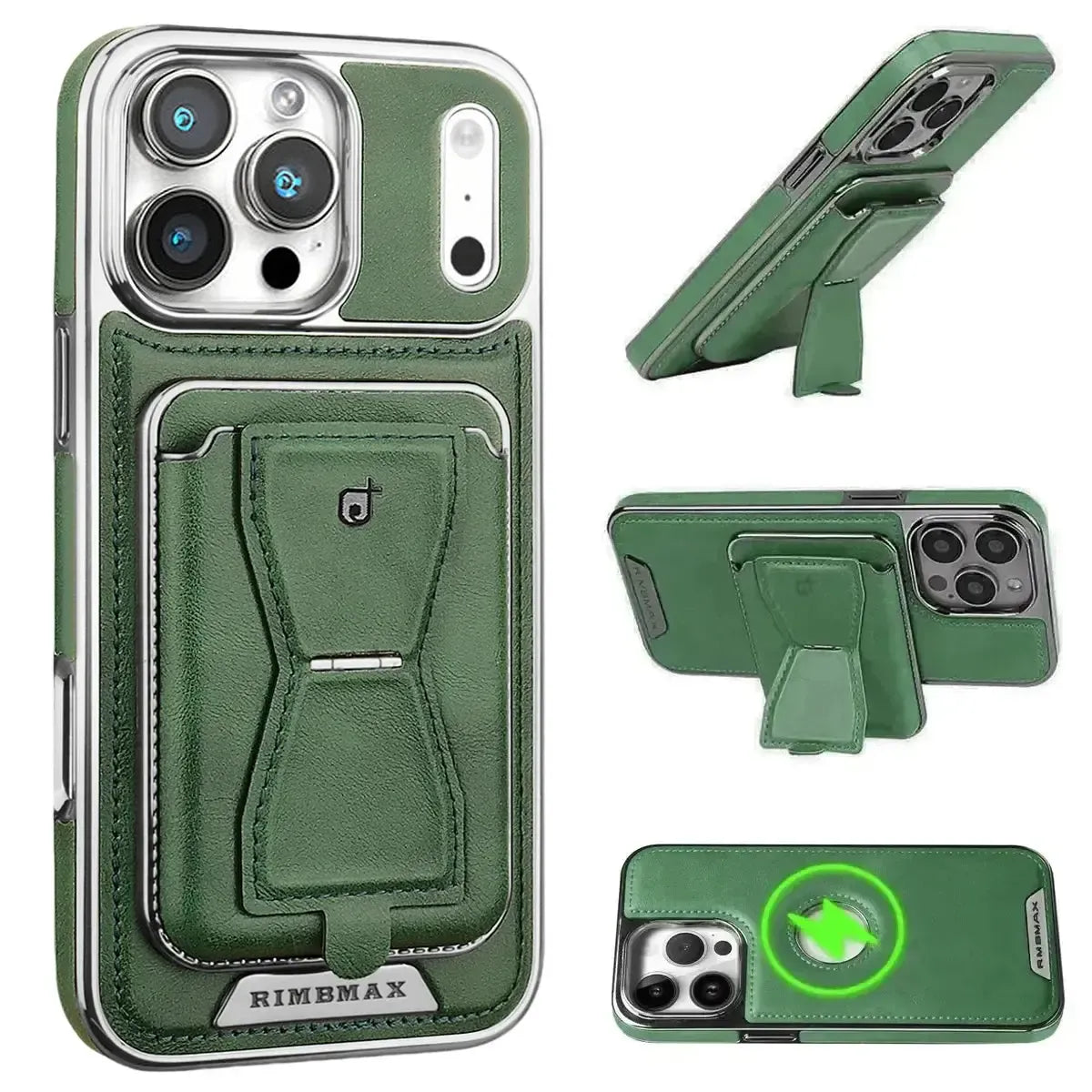 Buy Full Coverage Protection, Leather Phone case, Phone Stander, Card Holder Wallet Case - MALCOLM at Caseles-iPhone 17 Pro Max, Malcolm-Brown