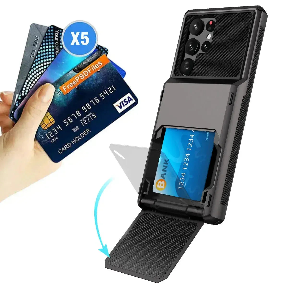 Caseles Flip Hidden Pocket Wallet Phone Case, Card Slot Credit Card Holder Dual Layer Hybrid TPU Bumper Armor Protective Hard Shell Back Cover Caseles Caseles Flip Hidden Pocket Wallet Phone Case, Card Slot Credit Card Holder Dual Layer Hybrid TPU Bumper Armor Protective Hard Shell Back Cover Caseles
