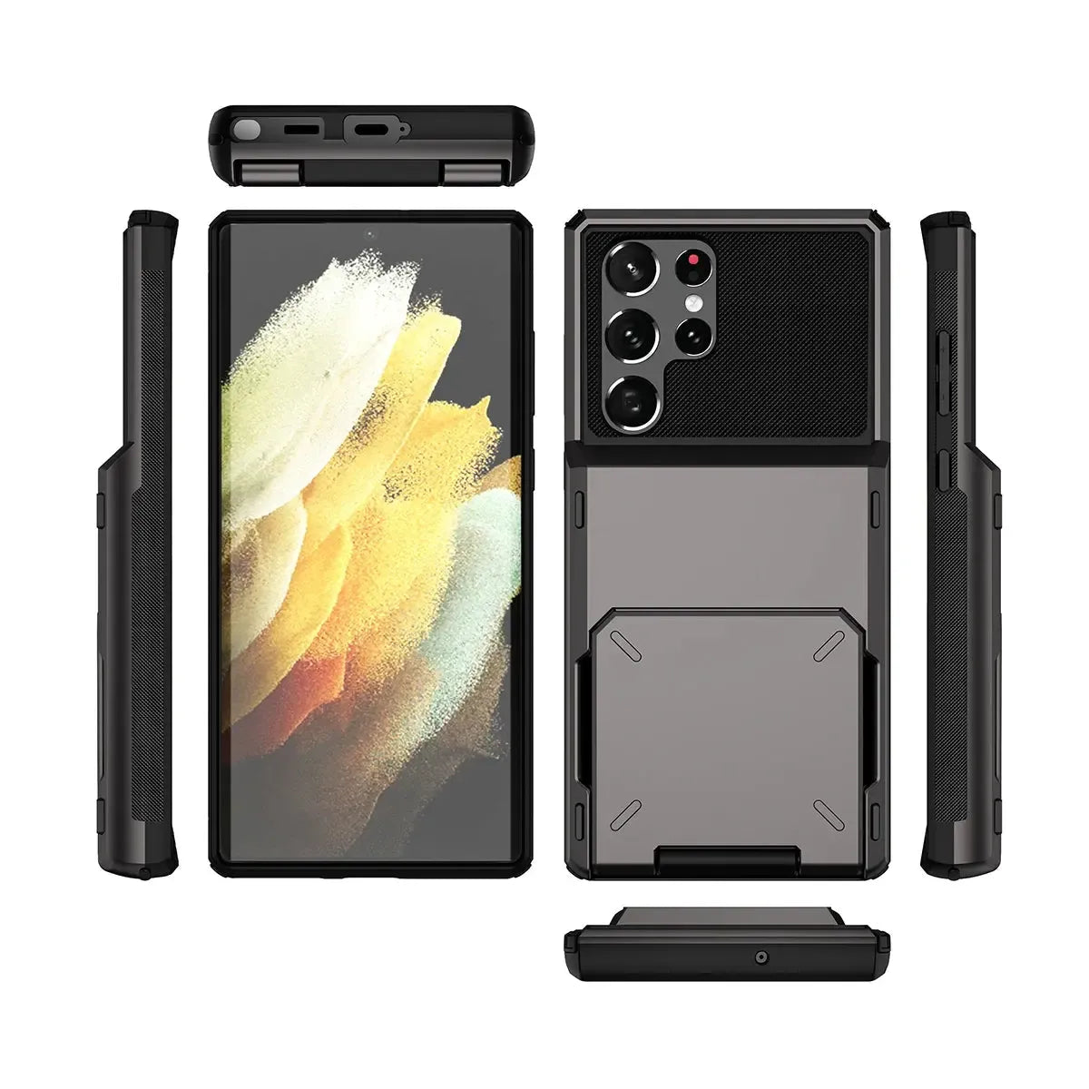 Caseles Flip Hidden Pocket Wallet Phone Case, Card Slot Credit Card Holder Dual Layer Hybrid TPU Bumper Armor Protective Hard Shell Back Cover Caseles Caseles Flip Hidden Pocket Wallet Phone Case, Card Slot Credit Card Holder Dual Layer Hybrid TPU Bumper Armor Protective Hard Shell Back Cover Caseles