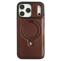 Buy Classic Leather Phone Case, Support MagSafe Wireless Charging, Premium Leather,iPhone Case - MATEO at Caseles-iPhone 17 Pro Max, Mateo-Brown