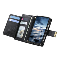 Buy Vegan Leather Flip Case with Multi-Card Slots, Zipper Pocket, Hands-Free Kickstand & Drop-Resistant Defense - MAVE at Caseles-iPhone Ultra, Purple