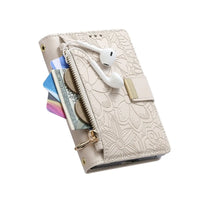 Buy Vegan Leather Flip Case with Multi-Card Slots, Zipper Pocket, Hands-Free Kickstand & Drop-Resistant Defense - MAVE at Caseles-iPhone Ultra, Purple
