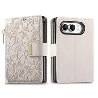 Buy Vegan Leather Flip Case with Multi-Card Slots, Zipper Pocket, Hands-Free Kickstand & Drop-Resistant Defense - MAVE at Caseles-iPhone Ultra, Purple