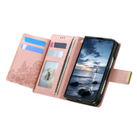 Buy Vegan Leather Flip Case with Multi-Card Slots, Zipper Pocket, Hands-Free Kickstand & Drop-Resistant Defense - MAVE at Caseles-iPhone Ultra, Purple