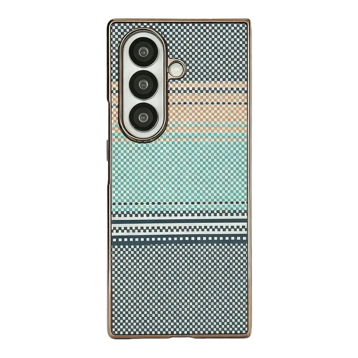 Buy Luxury Electroplated Frame Case with Kevlar-Weave Texture, Strong Magnetic Array & Built-In 360° Screen Protection - MAX at Caseles-Samsung Galaxy Z Fold 8 Ultra, Light Green