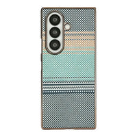Buy Luxury Electroplated Frame Case with Kevlar-Weave Texture, Strong Magnetic Array & Built-In 360° Screen Protection - MAX at Caseles-Samsung Galaxy Z Fold 8 Ultra, Light Green