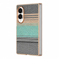 Buy Luxury Electroplated Frame Case with Kevlar-Weave Texture, Strong Magnetic Array & Built-In 360° Screen Protection - MAX at Caseles-Samsung Galaxy Z Fold 8, Light Green