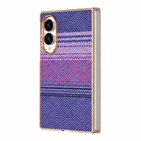 Buy Luxury Electroplated Frame Case with Kevlar-Weave Texture, Strong Magnetic Array & Built-In 360° Screen Protection - MAX at Caseles-Samsung Galaxy Z Fold 8, Purple
