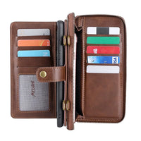 Buy Classic Crossbody Detachable Magnetic Wallet Phone Case For Pixel Phone, High Capacity with Strap - MELON at Caseles-Google Pixel 9 Pro XL, Melon-Brown