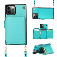 Buy Classic Crossbody Wallet Phone Case, Premium Leather, Credit Card Holder, Zipper Pocket Purse Handbag, Kickstand Shockproof Case - MIREYA at Caseles-iPhone 17 Pro Max, Mireya-Black