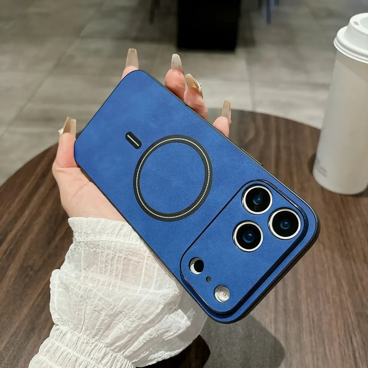 Buy Caseles MagSafe-compatible Ultra-Soft Nappa Leather with SnapLock Technology,Nappa at Caseles-iPhone 17 Pro Max, Brown