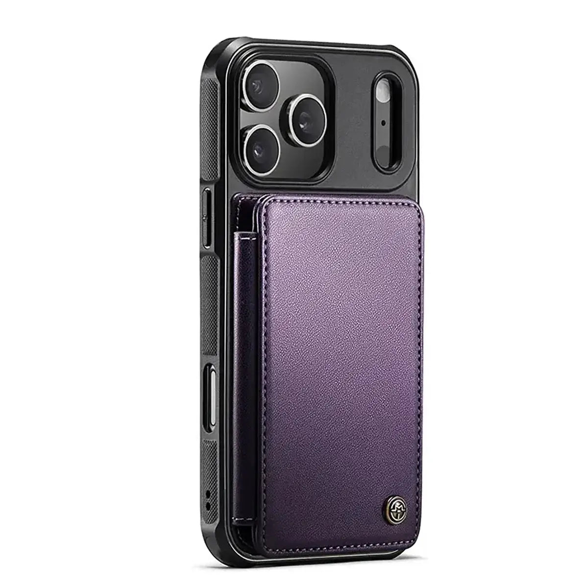 Buy Leather Flip Folio Phone Wallet Case, Magnetic Snap & RFID Blocking Card Slots, Kickstand Shockproof Protective Cover - NASH at Caseles-iPhone 17 Pro Max, Nash-Black