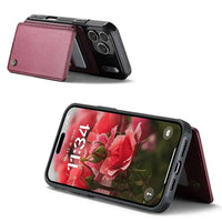 Buy Leather Flip Folio Phone Wallet Case, Magnetic Snap & RFID Blocking Card Slots, Kickstand Shockproof Protective Cover - NASH at Caseles-iPhone 17 Pro Max, Nash-Black